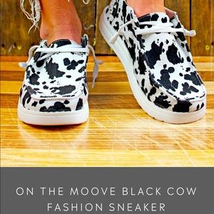 Cow print heydude dupes